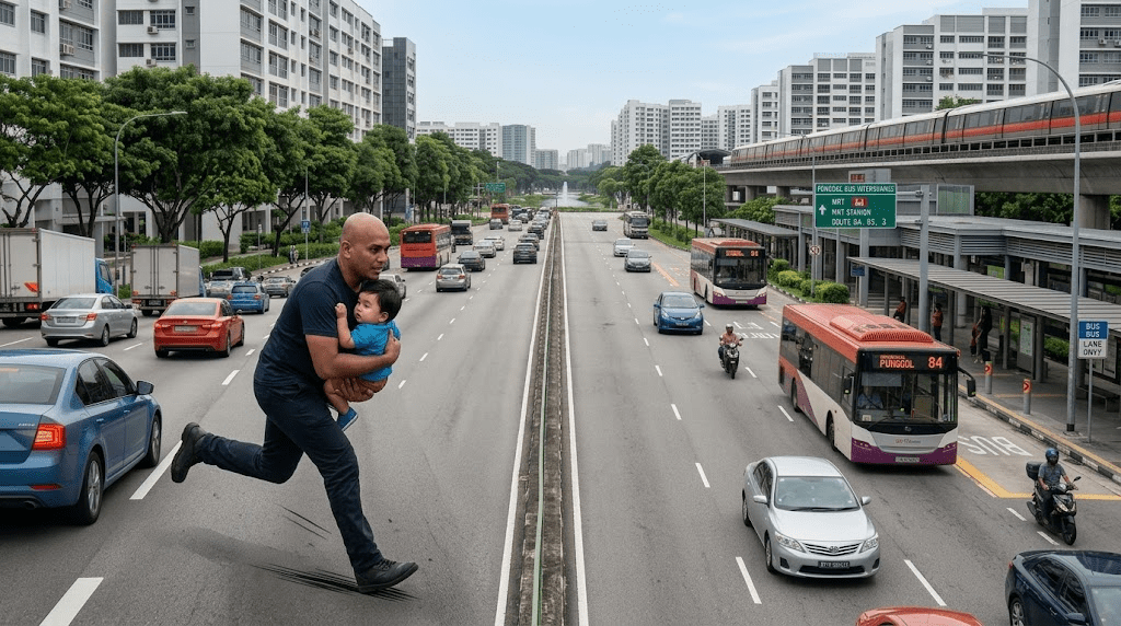 The Punggol Toddler Road Incident: A Close Call, A Quick Hero, and A Lesson in Parental&nbsp;Vigilance