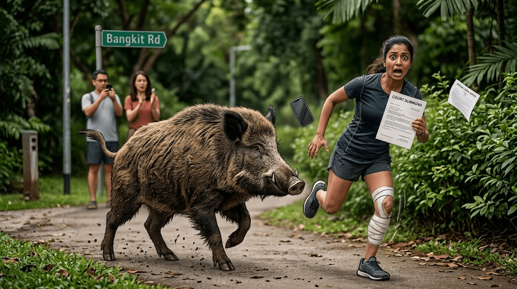 Sue Until Pants Drop! NParks Facing Double Lawsuits Over Wild Boar “Body Slam” & Botanic Gardens “Trip-and-Fall”